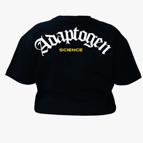 Cropped Oversized Holografico Preto