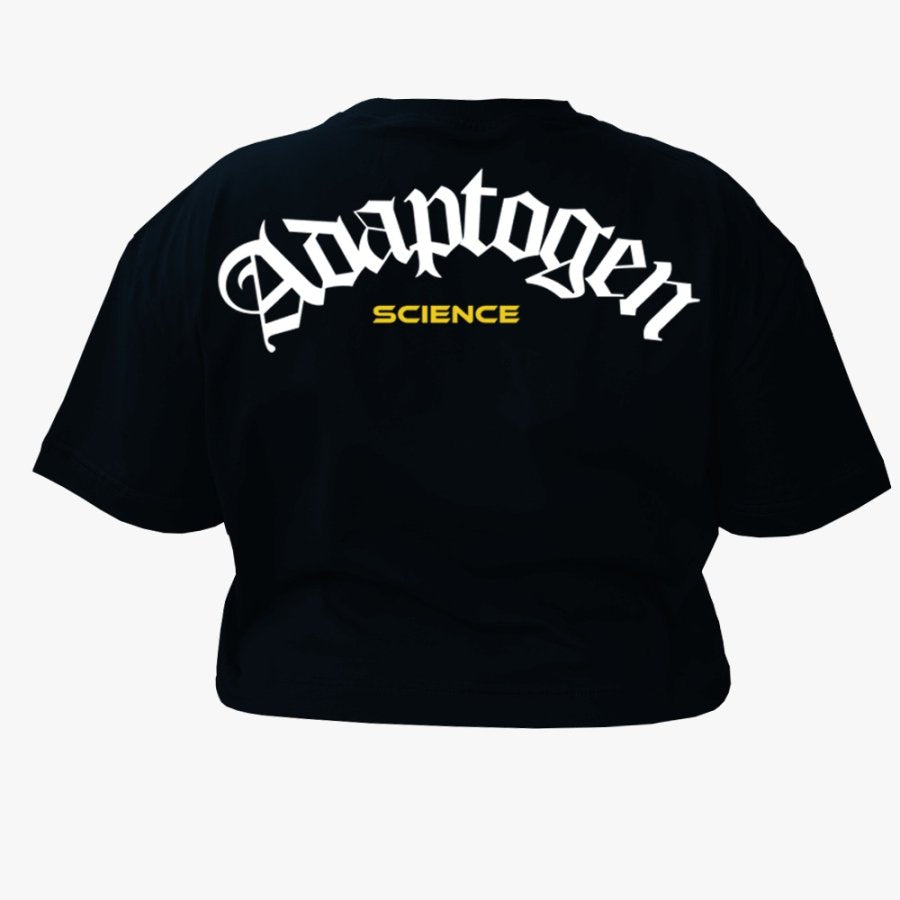 Cropped Oversized Holografico Preto